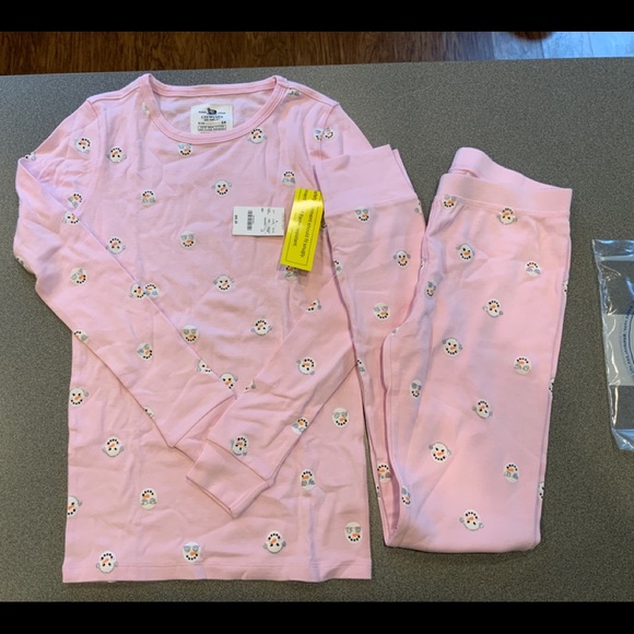 J. Crew Other - Crew Cuts Girl's Snowman Pink Pajama Set 14 NWT